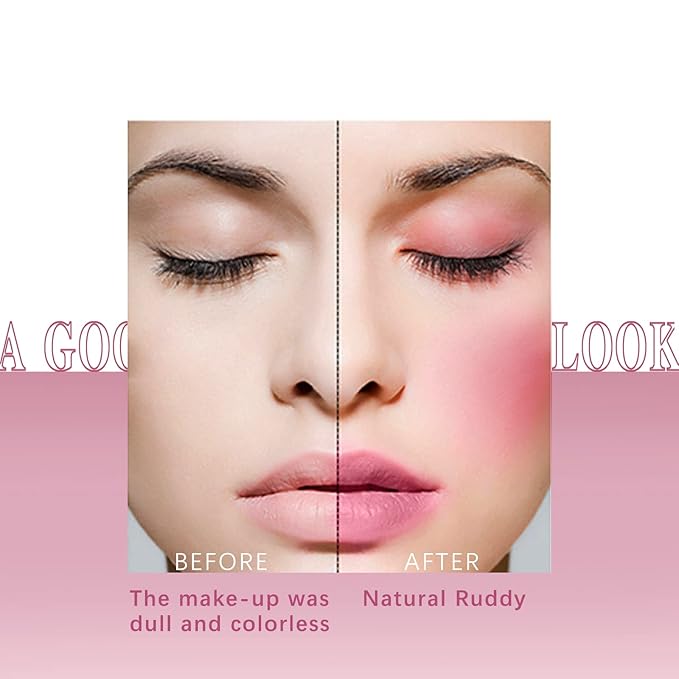 Cream Blush Stick for Cheeks Makeup,Waterproof Blush Face Stick Multi-Use Lip and Cheek Tint,Matte Finish Lightweight Easy to Blend Natural Cream Blusher Makeup for All Skin Tones- Pink