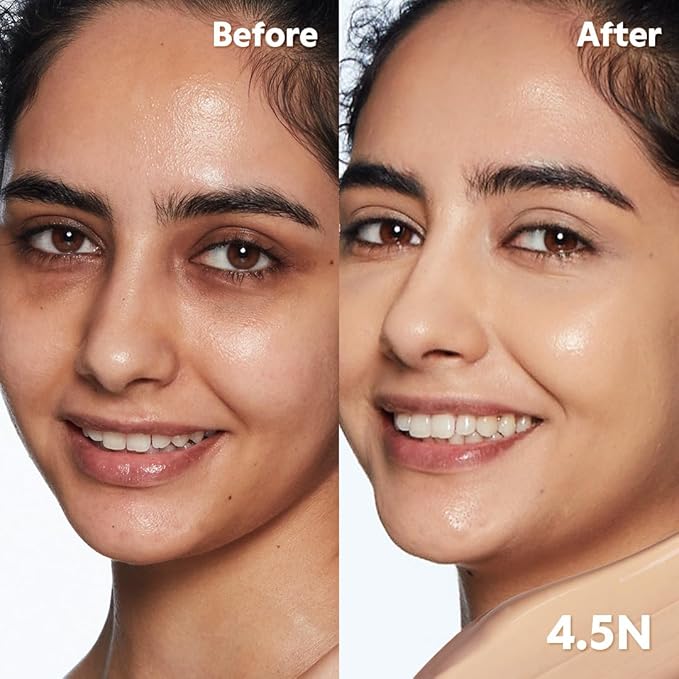 TIRTIR Glide&Hide Blurring Concealer - Creamy texture, Conceals dark circles and wrinkles, Dual formula (liquid tip & balm stick), Long-lasting wear, Korean Makeup, #9N, 0.28 Oz