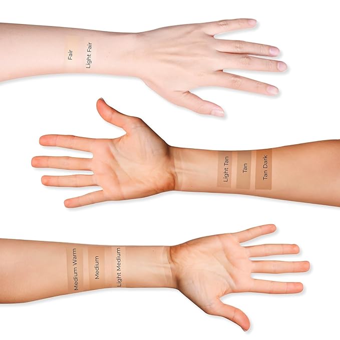 LUMINESS Silk Airbrush Spray Foundation & Buffing Brush Kit - Light Fair