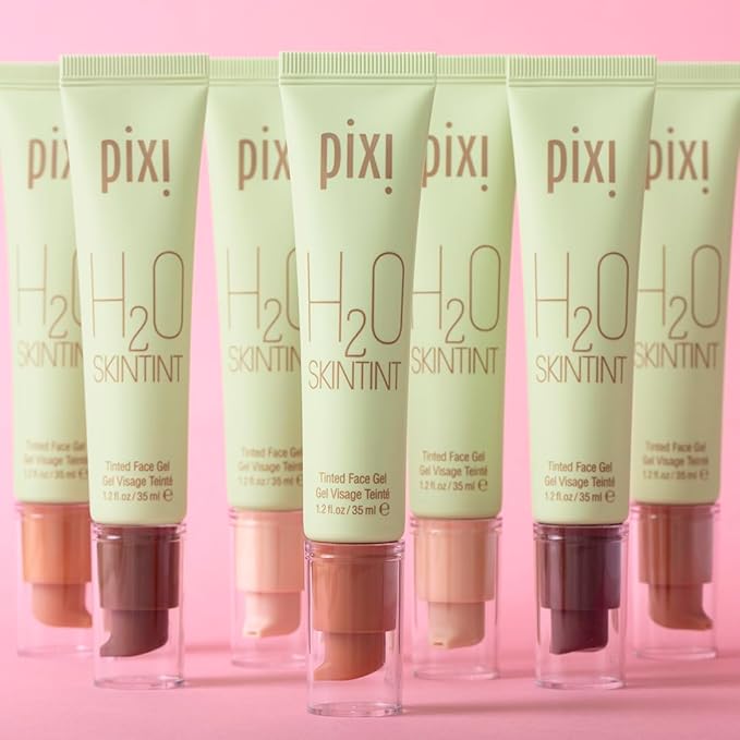 Pixi Beauty H2O SkinTint Tinted Face Gel, 1.2 fl oz / 35 ml, Chai