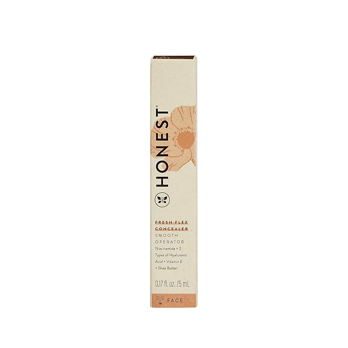 Honest Beauty Fresh Flex Concealer with Niacinamide + Vitamin E + Hyaluronic Acid | Vegan + Cruelty free | Java, 0.17 fl oz