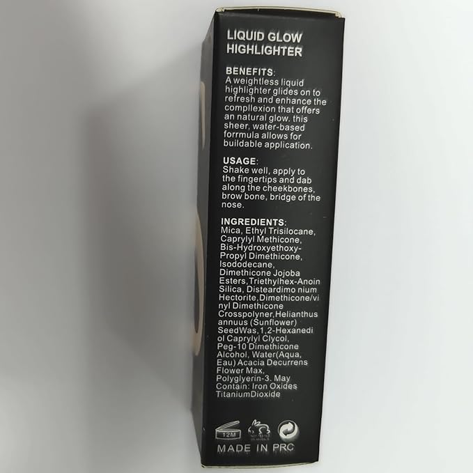 SACE LADY Liquid Highlighter Makeup Set Shimmer And Shine Ultra-Smooth Radiant Illuminator Kit For Face Cheekbone Body Glow Bronzer Glitter Illuminating Highlighters Makeups 3 Pack (3×6ml/0.2Fl Oz)