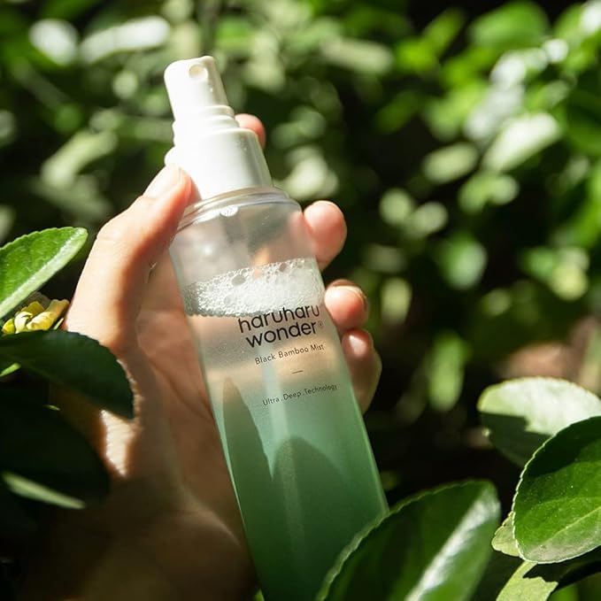 HARUHARU wonder Black Bamboo Mist, 5.07 fl.oz. Hydrating and Firming skin, Panax ginseng for clean and smooth skin surface, Korean Skincare, Vegan, Cruelty Free