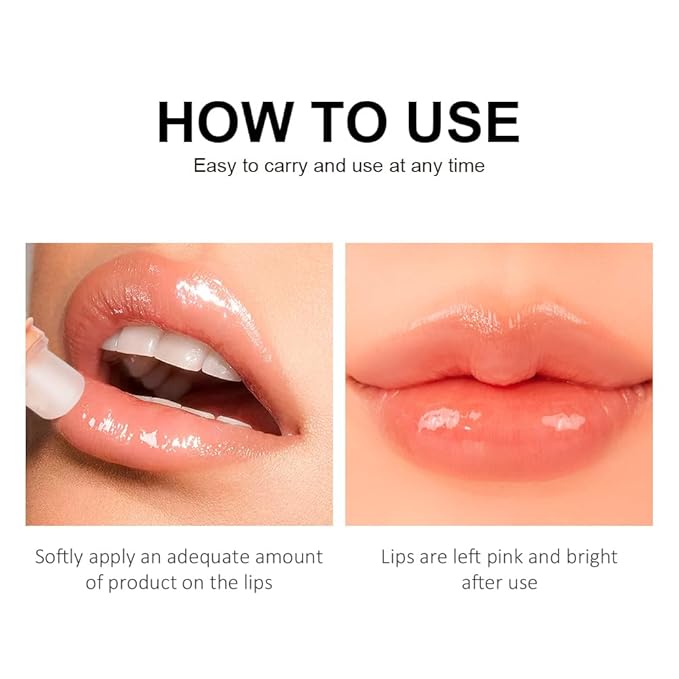 Hydrating Lip Butter Balm for a Glossy Finish and Lip Glow - Lip Glowy Balm with Summer-worthy Fragrance | Vegan Lip Care (#3-Grapefruit)