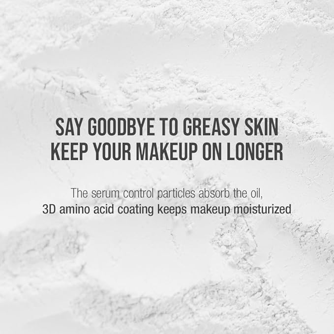 Translucent Set Finishing Powder - Sebum Control Face Loose Powder, Matte & Silky Finish, Lightweight, Long-lasting, Korean Makeup, 0.24 Oz. (02 Skin Beige, 0.24 Oz.)