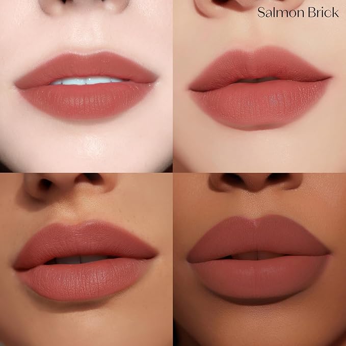 ETUDE Fixing Tint #12 Salmon Brick (4g) | Long Lasting High Pigmented Liquid Lipstick | Waterproof Lightweight Matte Finish Lip Stain | Full Coverage | Korean Makeup, Kbeauty