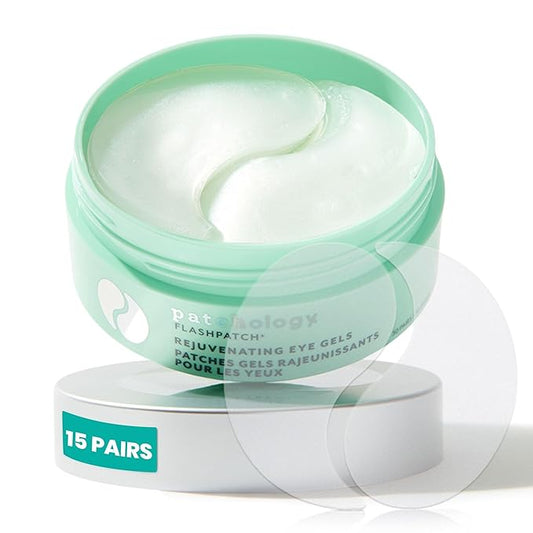Patchology Rejuvenating Under Eye Gels - Hydrating Eye Mask w/Caffeine & Collagen - Under Eye Patches For Dark Circles - Puffy Eyes Care, minimize Puffiness & Wrinkles Reducer (15 Pairs)