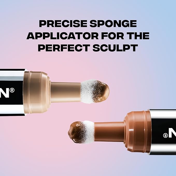 Sacheu Liquid Contour STAY-N Long Wear Cream Contour Makeup — Long Lasting, Blendable, & Lightweight Formula — Vegan & Cruelty-free, Giving Iconic