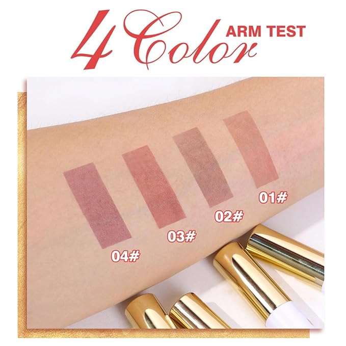 2025 New 24K Gold Liquid Lip Gloss Peel Off Lip Stain Tattoo with Tweezer, Mauve Lips Stain Peel Off Masque, Long Lasting Waterproof Lip Tint Stain, Transfer-proof for All Skin Types 04#