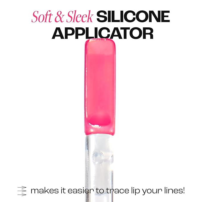 Rouge Star Plumping Lip Tattoo (0.17 oz) - 72-HR Long Lasting Waterproof Peel Off Lip Stain - Transfer-Proof, Non -Sticky Hydrating Matte Lip Tint Tattoo (Pop Pink)