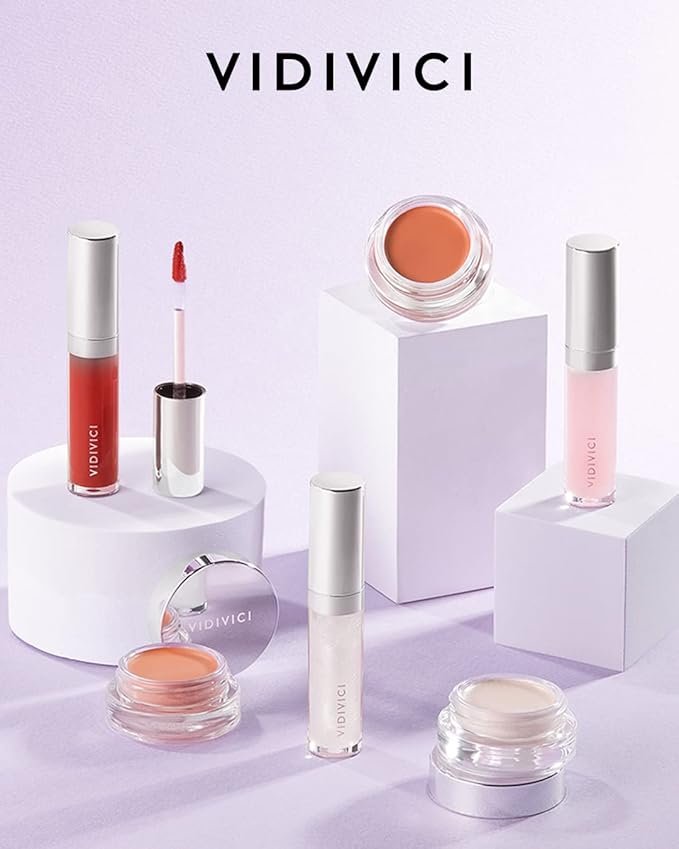 VIDIVICI Millennial Glow Cream Blush 04 Peony Milk - Creamy Face Cheek Blusher for Smooth & Silky Skin - Soft Satin Finish with Natural Color - For Fair to Light Skin Tone, 0.21 oz.