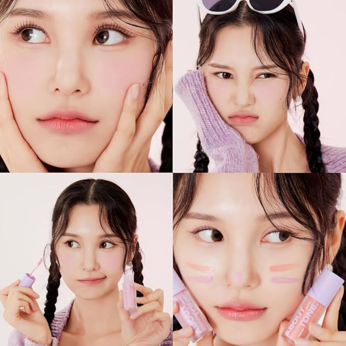 Fluffy Air Blusher 5 Colors - Lightweight Melting Liquid Blush for Colorful Cheeks, Highly Pigmented, Cheekbones and Eye Makeup, Soft Matte Finish, Buildable Formula (05 DUSTY ROSE)