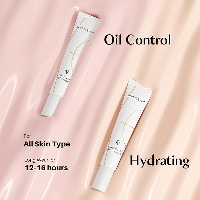 FV Primer, Hydrating Foundation Primer for All Skin Tones with Natural Looking Without Creasing, Smudging, or Fading, Hydrate Moisturizes Makeup Face Primer 1 Fl Oz(30ml)