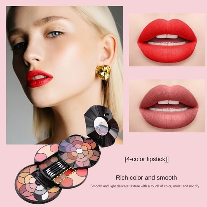 57 Colors Makeup Set (Type N) for Valentines Day Gifts, Professional Makeup Kit for Women Full Kit, High Pigmented Eyeshadow Palette for Beginners, Make up Gifts for Girls and Kids