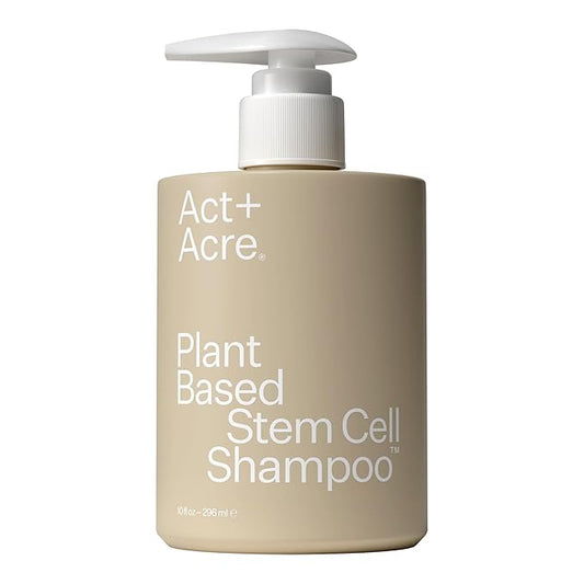 ACT+ ACRE Stem Cell Shampoo | Boosts Density, Hydrates Scalp, Removes Build-Up | Thicker, Fuller Looking Hair | Swiss Apple Stem Cells, Caffeine, Hyaluronic Acid | Vegan, Cold Processed® | 10 Fl Oz