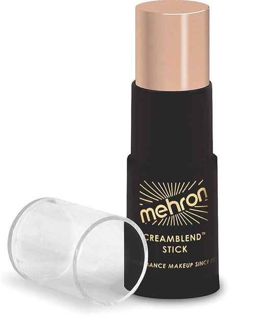 Mehron Makeup CreamBlend Stick, Soft Peach, 0.75 oz (21 g), Cream Face Makeup Stick