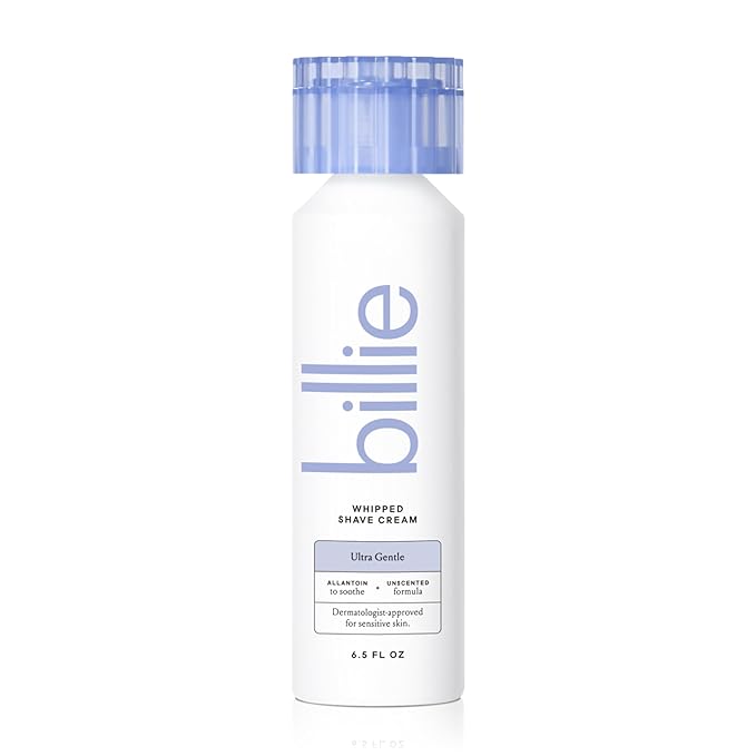 Billie Whipped Shave Cream - Ultra Gentle Protection - Fragrance-Free & Dermatologist-Approved - Designed for Sensitive Skin - 6.5 fl oz