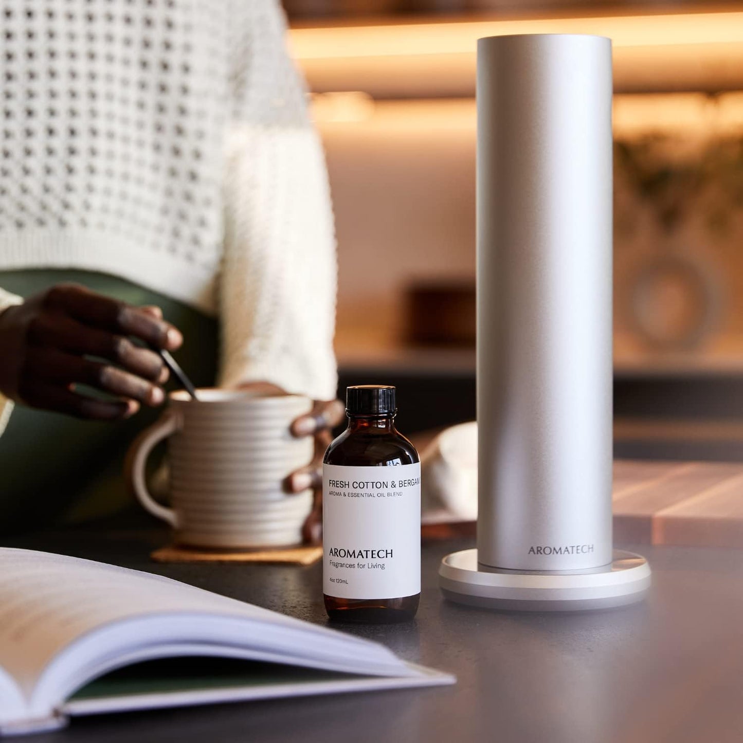 AromaTech Fresh Cotton & Bergamot for Aroma Oil Scent Diffusers - 500 Milliliter