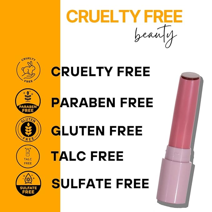 Lip Balm Hydrating for Dry and Chapped Lips Tinted Subtle Color Non-Sticky Juicy Finish | Nude