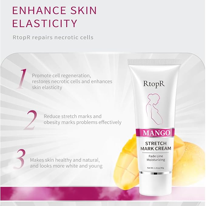 Stretch Mark Removal Cream, Obesity Stretch Mark Moisturizer, Postpartum Repair Stretch Mark Cream, Abdominal Stretch Mark Cream, Remove Marks (2 PCS)