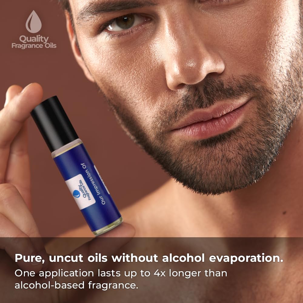 Quality Fragrance Oils' Love in White Impression #165 | Long-Lasting Perfume Oil, Alcohol-Free, Strong Scent, 10ml Roll-On | Affordable Alternative to Designer Fragrances