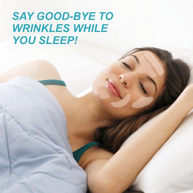 Face & Forehead Wrinkle Patches, Anti Wrinkle Patches for Forehead, Smile Lines, Crows Feet, Nasolabial Folds, Frown Lines, Overnight Treatment, 256 Pcs Facial Patches