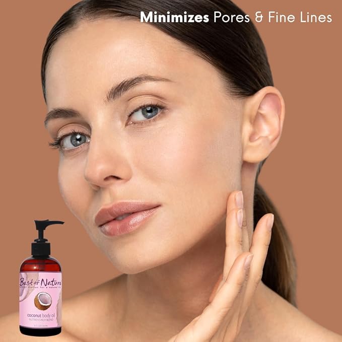 Best of Nature 100% Pure Fractionated Coconut Oil - Liquid MCT Massage & Body Oil, Unscented Moisturizer for Hair, Skin, Face, Aromatherapy Carrier for Essential Oils, 5 Gallon Pail (640 fl oz)