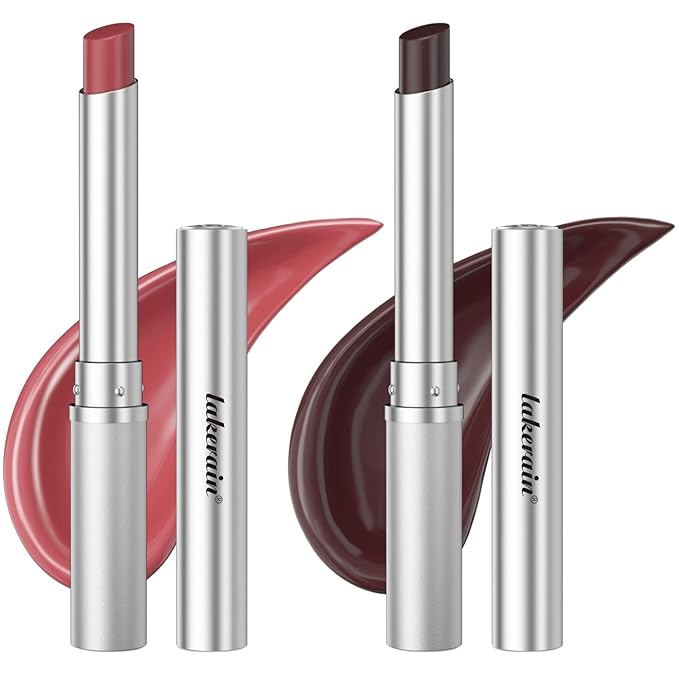 Honey Lipstick Tinted Lip Balm, Sheer Lightweight Lip Stain for All Skin Tones, Moisturizing Nourishing Lipstick for Women All Skin Tones, a Hint of Natural Cherry Tint, Pack of Black & Pink