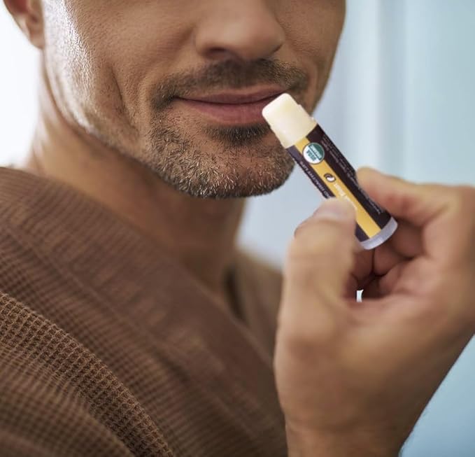 USDA Organic Lip Balm 6-Pack by Earth's Daughter - Fruit Flavors, Beeswax, Coconut Oil, Vitamin E - Best Lip Repair Chapstick for Dry Cracked Lips - Moisturizing Lip Care