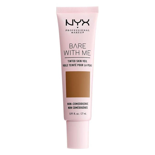 NYX PROFESSIONAL MAKEUP Bare With Me Tinted Skin Veil, Lightweight BB Cream - Cinnamon Mahogany