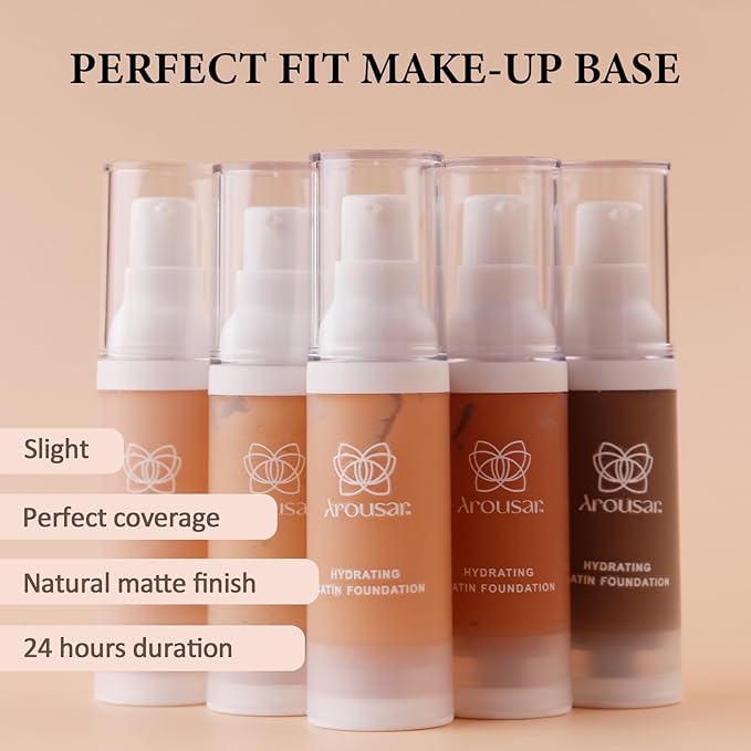 Liquid Foundation Makeup, Improves Uneven Skin Tone, Lightweight and Flawless Coverage for Hours 32# TAN