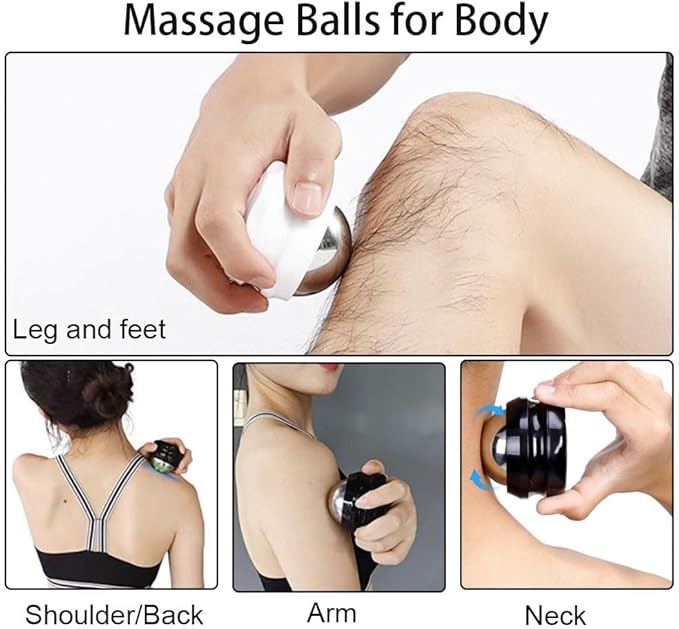 Cold Massage Roller Ball - Gifts for Boyfriend Him Men Women, Stays Cold for 6 Hours, Muscle Recovery Tools,Personal Care Massage Essentials,Rapidly Relieve Muscle Pain and Tension