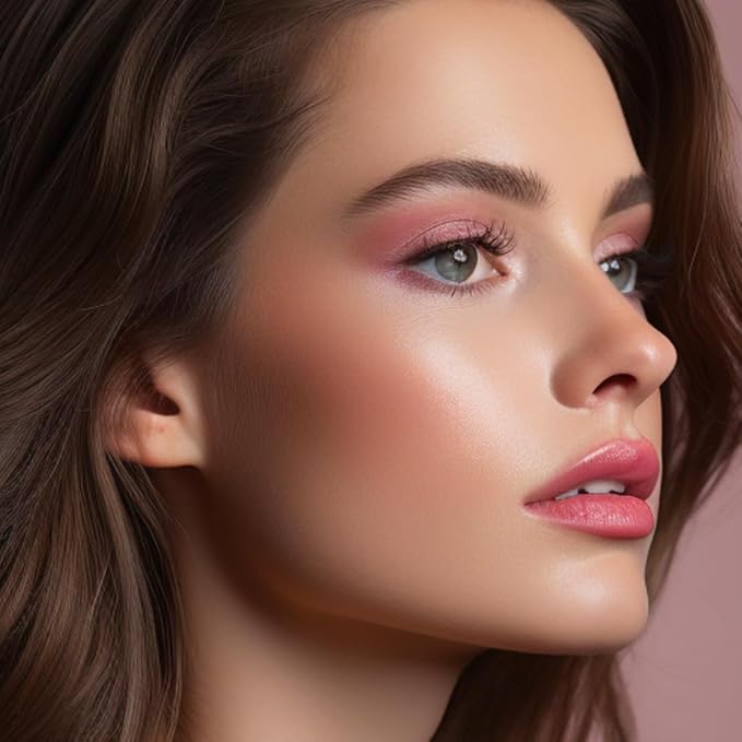 READY TO SHINE Snow Bright Contour Highlight Blush Makeup Palette - Smooth and Pigmented - Easy to Blend - Vegan and Cruelty Free - 5 Part Pressed Powder Makeup Kit - With Mirror For All Skin Types