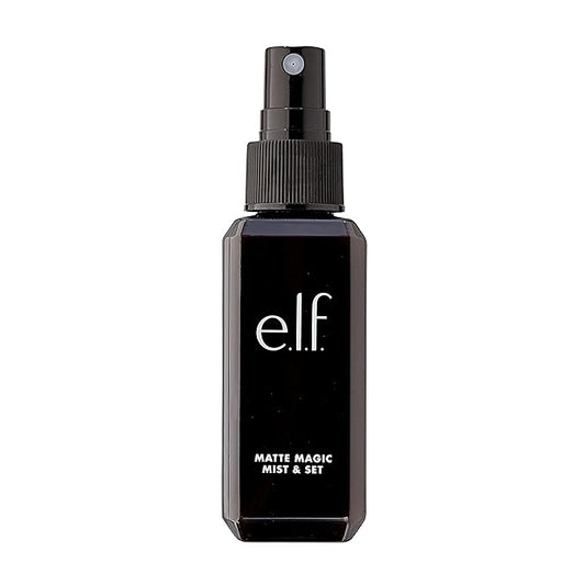 e.l.f. Matte Magic Mist & Set - Small, Lightweight, Long Lasting, Mattifying, Revitalizes, Controls Shine, Refreshes, Hydrates, All-Day Wear, 2.0 Fl Oz