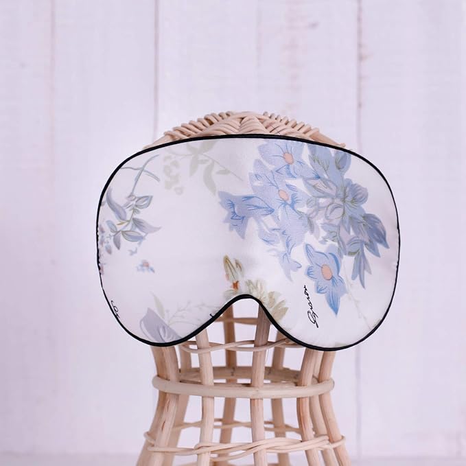 Feel 100% Pure Silk Eye Mask Sleep Eye Mask Eye Cover Eyeshade Sleeping Eye Mask Floral Colors (#30)