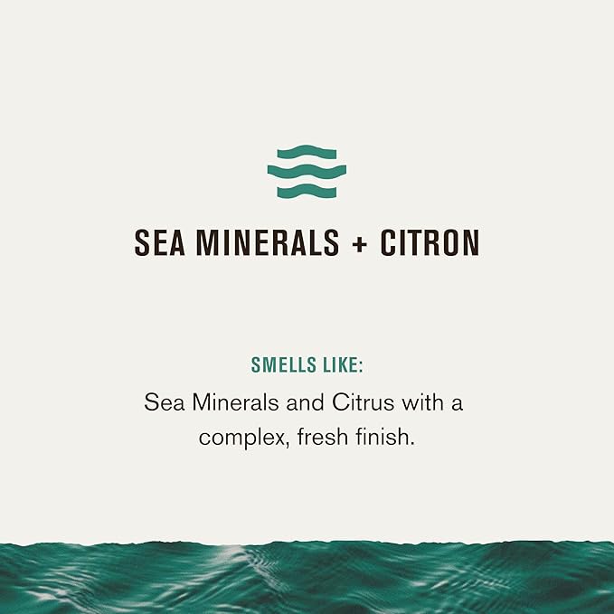 Every Man Jack Nourishing Sea Minerals + Citron Mens Body Wash for All Skin Types - Naturally Derived Ingredients - Cleanse and Hydrate Skin with Coconut and Glycerin - 24oz 2 Bottles