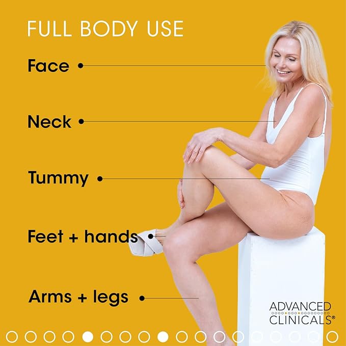 Advanced Clinicals Retinol Cream + Hyaluronic Acid Lotion Face & Body Skin Care. Anti Aging Dry Skin Rescue Creams Reduce Appearance Of Wrinkles, Fine Lines, & Sagging Skin, 16 Oz (Pack of 2)