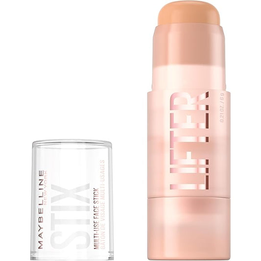 Maybelline Lifter Stix Multi-Use Face Stick - Contour, Bronzer, Concealer and Foundation Stick, All-In-One Creamy Face Makeup with Cranberry Seed Oil, 20, 1 Count