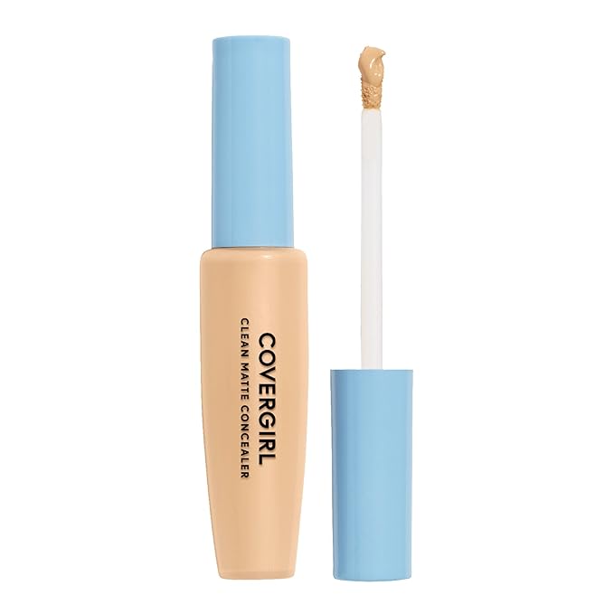 COVERGIRL - Clean Matte Concealer, Oil-Free, Lightweight Formula, Blendable, Natural-Looking Coverage, 100% Cruelty-Free