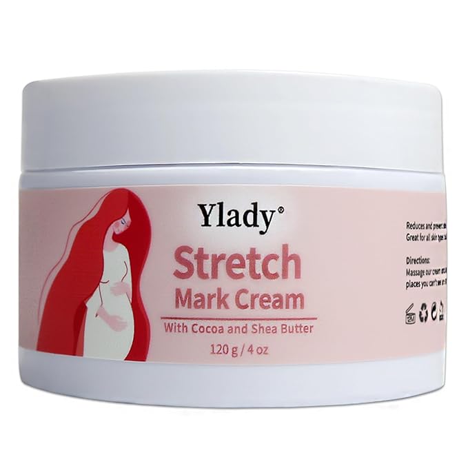 Stretch Mark Cream 120g/4 oz Stretch Marks Lotion Pregnancy Creams, Belly Butter Pregnant Women Stretch Mark Removal Treatment, Maternity Skin Care Moisturizer Scar Wrinkle Prevention
