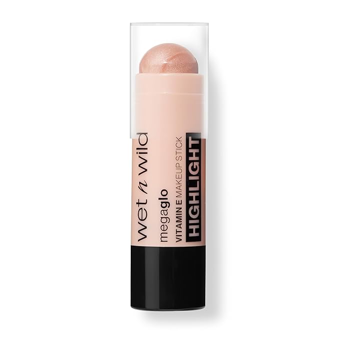 wet n wild Mega Glo Vitamin E Makeup Stick, Buildable & Blendable Color, Versatile Use, Cruelty-Free - Glitzed Spell