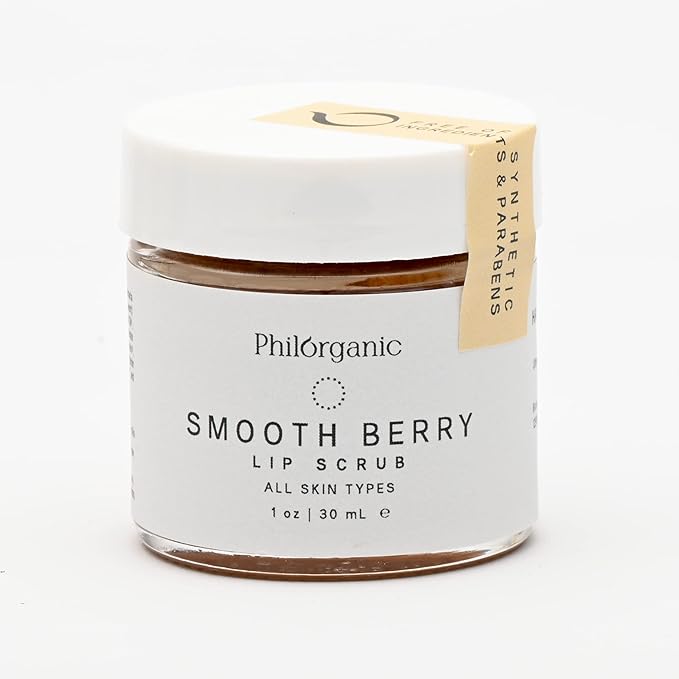 Philorganic Sustainable Lip Care Kit- 4 Pc Organic Gift Set Includes Lip Scrub, Mask, & 2 Balms - Self-Care Spa Moment or Gift - Small Batch USA Made