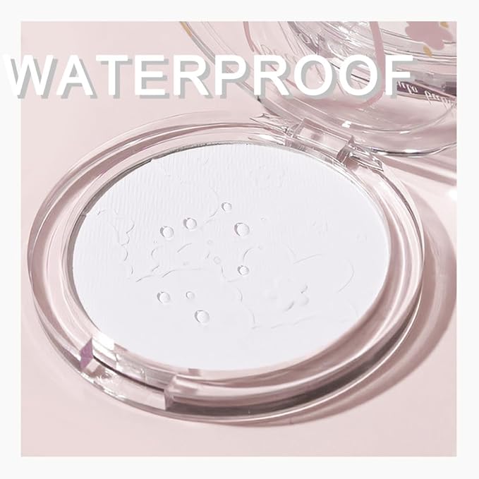Face Oil Control Pressed Setting Powder-Clarifying Finishing Powder,Waterproof Long Lasting Translucent Powder Setting Powder Makeup,Blurs Fine Lines&Imperfections,Suitable for All-Day Use