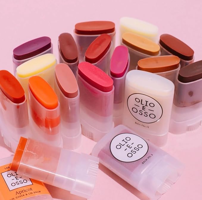 Olio E Osso - Natural Lip + Cheek Balm | Natural, Non-Toxic, Clean Beauty (No. 11 Fete, 0.35 oz | 10 g)