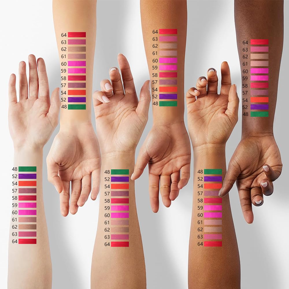 evpct 1Pcs Orange Red Matte Lip Liner & Liquid Lipstick Stain Makeup Set for Women, Orange Red Lip Liner Stain Long Lasting Waterproof Smudge Proof, Cruelty Free Lip Stick Makeup 24 hours originale 54