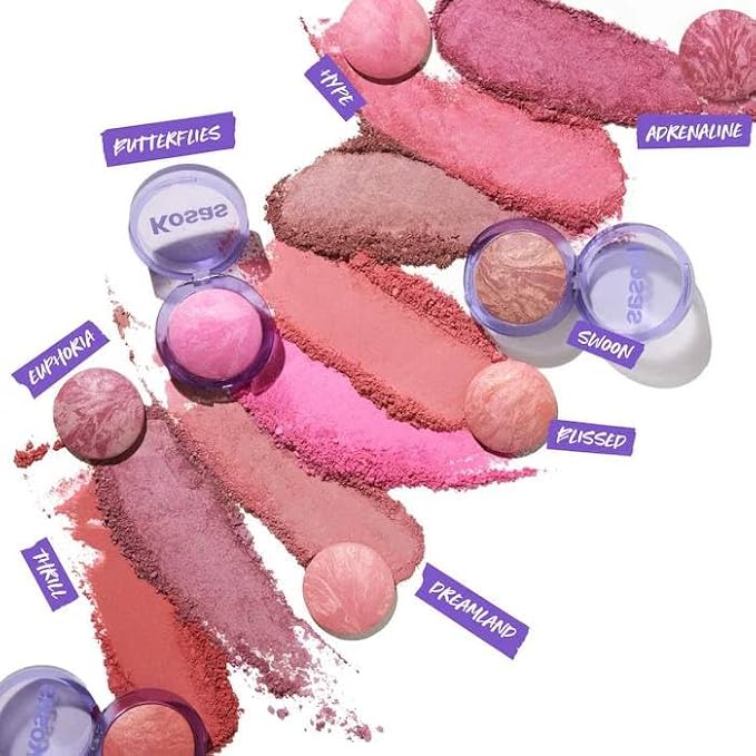 Kosas Blush is Life Baked Talc-Free Dimensional Blush - Adrenaline (hot fuschia), 0.16 Ounce (Pack of 1)