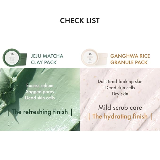leegeehaam Dr.Ceuracle Jeju Island Matcha Clay Pack (115g / 4.05 oz) - Wash-Off Type Clay Facial Mask Pack for Cleansing Pore and Detoxifying Dull Skin