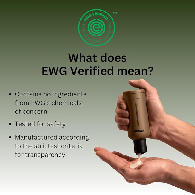 Body Lotion for Men – EWG Verified, Ultra Hydrating, Non-Toxic, Fast-Absorbing, Fragrance-Free, Unscented, Paraben-Free, Sulfate-Free, Daily body lotion for Dry Skin & Sensitive Skin, 12oz