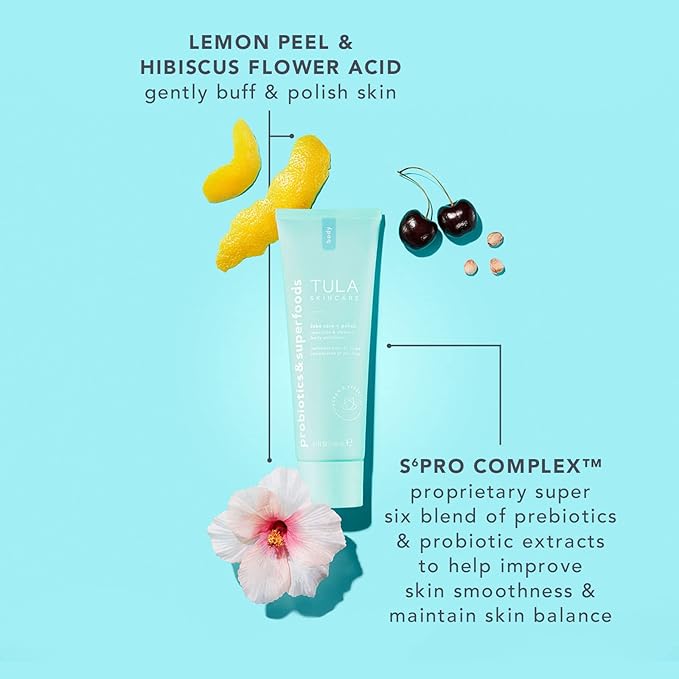 TULA Skin Care 24-7 Hydrating Day & Night Cream + Body Moisturizer/Exfoliator Packette - Anti-Aging Moisturizer for Face, Contains Watermelon & Blueberry Extract, 1.5 oz.