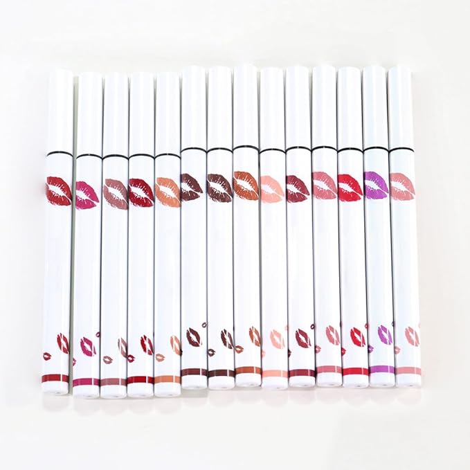 3Pcs Longwear Liquid Lip Liner Stain Marker Pen Set Long Lasting Waterproof, Maroon Mauve Purple Dark Red Brown Matte 24 Hour Lip Liner and Lipstick Combo, Color Stay Lipliner, Lip Stains peel off